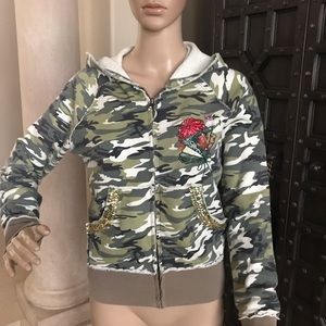 Camo Sequin Hoodie